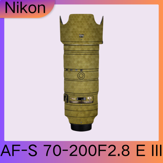 Lentes Nikon AF-S70-200F2.8 E III  - Pele câmera, adesivo câmera - com alta resistência a arranhões, à prova d'água e com design elegante.